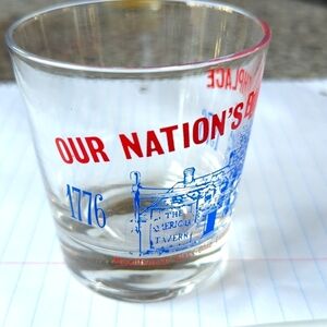 Vintage Bicentennial 1776-1976 Ohio Licensed Beverage Assoc Drinking Glasses 2ea